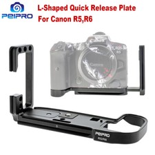 L-Shaped Metal Quick Release Plate Bracket Hand Grip For Canon EOS R5 R6 Camera