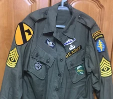 Set Vietnam War US Army TCU Patch SF ARVN LLDB ARVN CIB Staff Sergeant Badge