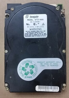 Seagate ST3144A 130MB 3.5-inch IDE Hard Drive, 1/3 height, 911006-305