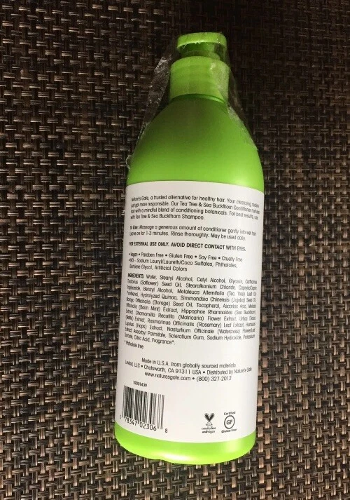 Nature’s Gate Tea Tree + Sea Buckthorn Vegan Calming Conditioner 18 fl Oz - Image 2 of 2