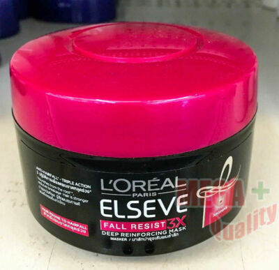 200 ml. LOREAL Paris ELSEVE Fall Resist 3X 1 Minute Strengthening Treatment Mask
