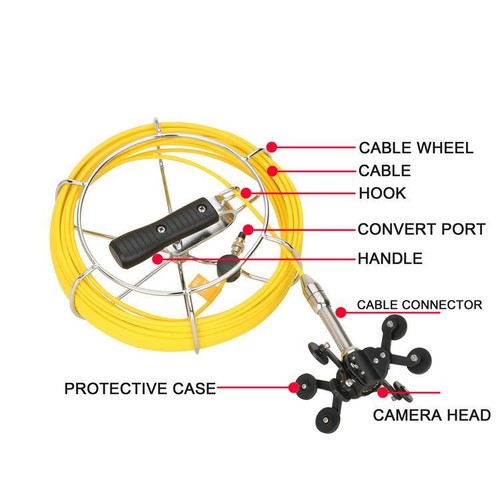 Drain Pipe Inspection Video Recording HD Sewer Pipeline Endoscope IP68 Camera - Picture 9 of 16