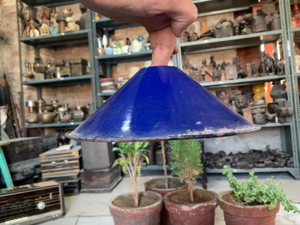 Cobalt blue sale lamp shade
