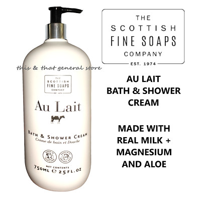 BUY 1 GET 1 50% OFF Scottish Fine Soaps AU LAIT Bath & Shower Cream Gel