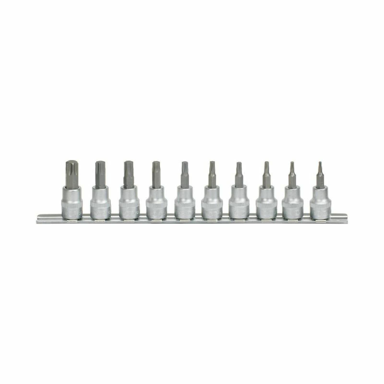 1x KS Tools 10 Piece 3/8"" Torx Bit Socket Set DIY Workshop - K911.3935