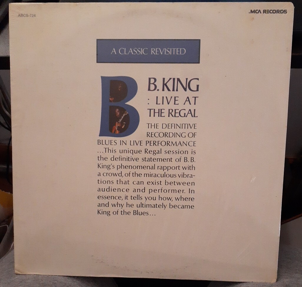 B.B. King Live At The Regal LP Vinyl Original Classic Sealed New eBay