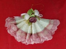 Folding Fan ORNAMENT 8x5" Vintage