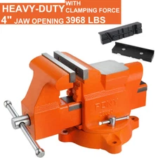 PONY Bench Vise 5" Heavy-Duty Utility Combination One-Pair Vise Jaw Pad Included