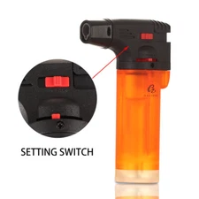 Galiner Travel 1 Jet Torch Flame Cigar Lighter Butane Gas Refillable Windproof