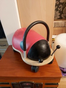 wooden ladybug ride on