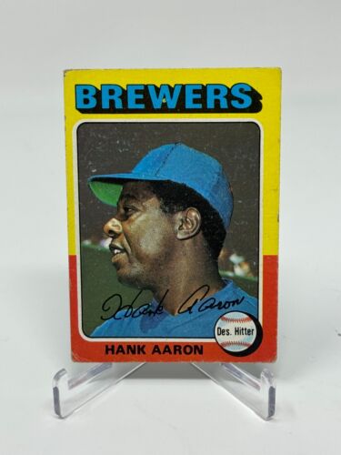 1975 Topps Baseball Hank Aaron Card #660 VG - Picture 1 of 2