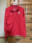 Nike Dri Fit Jacket University of Dayton Flyers  1/4 Zip Mens Size Small Red — photo 1