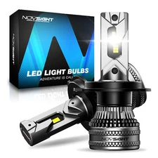 NOVSIGHT H4 LED Headlight Bulbs High Low Beam 200W 40000LM Super Bright 6500K 2x