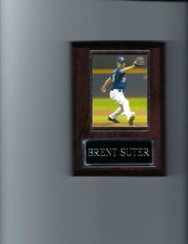 BRENT SUTER PLAQUE BASEBALL MILWAUKEE BREWERS MLB
