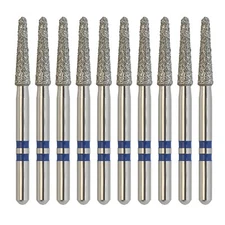Diamond Burs Zirconia FG Z856/018M Round End Taper Medium Grit High Speed Dental