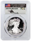 1989 S $1 Proof Silver American Eagle PCGS PR70 DCAM John Mercanti Toned/Spotted