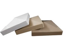 6" X 6" Flat Pyramid Vinyl Post Cap (3 colors) NEW!