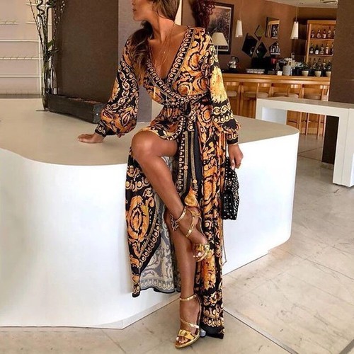 Vestido Largo De Color Negro y Dorado Con Lentejuelas para Mujer -  Balmain.com