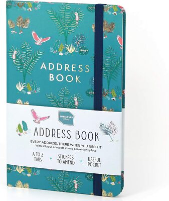 Boxclever Press Address Book with AlphaTabs. Beautiful Address & Phone Book
