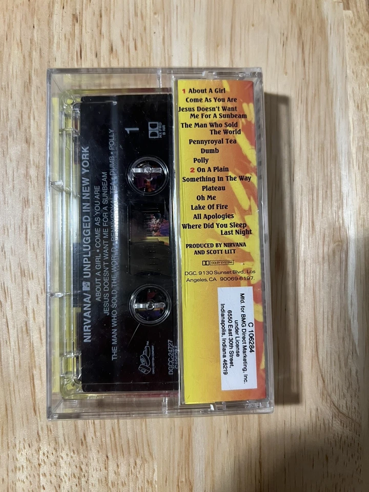 Nirvana MTV Unplugged 1994 Cassette Tape Factory Sealed Club Version. - Image 2 of 4