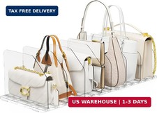 Bag  Purse Organizer for Closet, 2 Sets Adjustable Clear Handbag Storage Shelf,