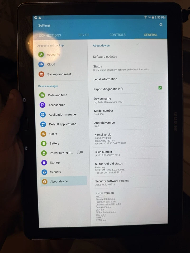 Samsung Galaxy Note Pro 12.2 (SM-P900) 32GB (Wi-Fi Only) Fully Functional - Image 3 of 4