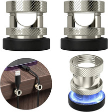 Metal Magnetic Cord Holder, Magnet Cable Clips Stainless Steel Adjustable Cord O