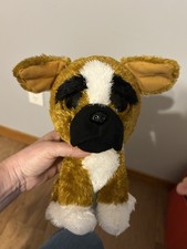 TY BEANIE BOO CUTE BRUTUS THE LARGE BROWN DOG PLUSH TOY AND FREE SHIPPING