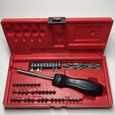 Snap-on Black Ratcheting Screwdriver Ssdmr4a Pb55 Case Bits Set Snap-on Black Ratcheting Screwdriver Ssdmr4a Pb55 Case Bits Set