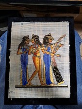 2 BEAUTIFUL hand made Papryus Art Egyptian *ESTATE SELL*