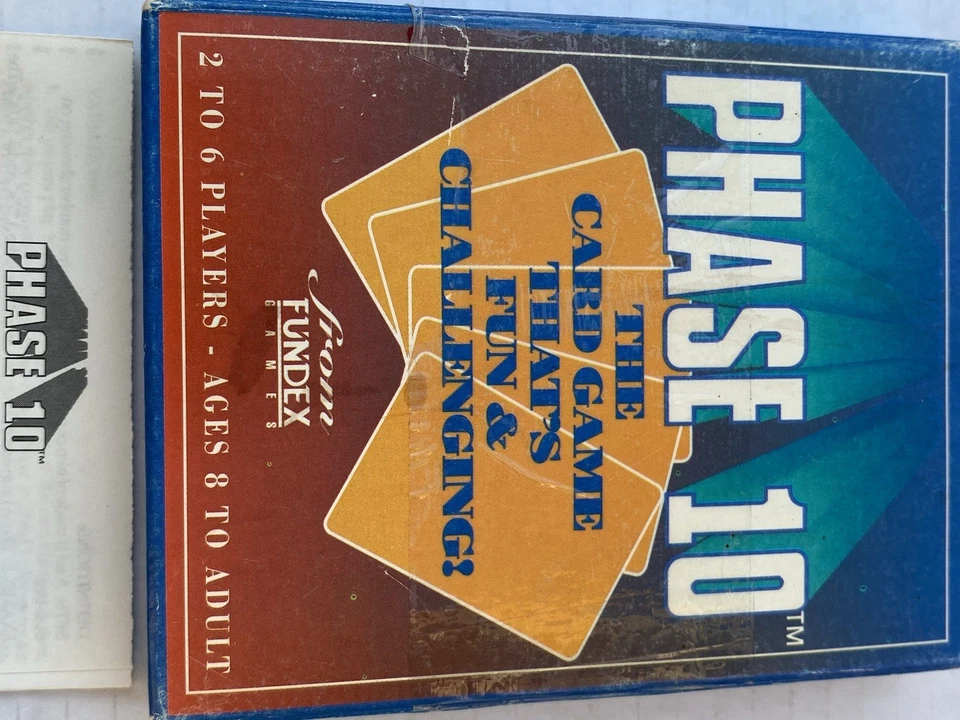 New Sealed 1992 Vintage Fundex Games Phase 10 Card Game Read - Image 2 of 4