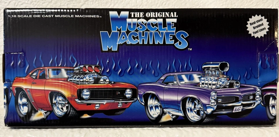 Custom Slammed 1/18 Muscle Machines 70 Cuda Stars & Stripes USA Flag - Image 4 of 4