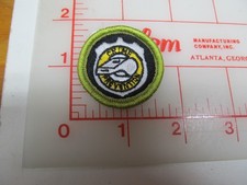 Type L since 1910 back CRIME PREVENTION merit badge sash patch (g8)