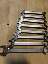 Vintage Indestro Metric Combination Wrench Set - 8 Pieces