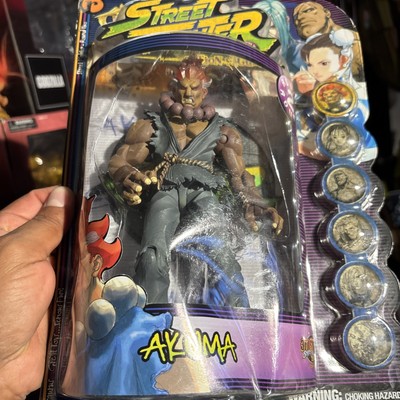 STREET FIGHTER Akuma Round 2 Player 1 Action Figure New 1999 RESAURUS