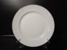 ANTICO 1900 VASSOIO ROTONDO PORCELLANA BIANCA RICHARD GINORI PROFILO ORO AZZURRO