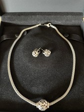 Charles Krypell Signed Silver Necklace & Earr...