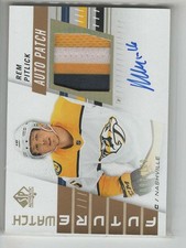 2019-20 SP AUTHENTIC REM PITLICK FUTURE WATCH AUTO PATCH 092/100 NASHVILLE