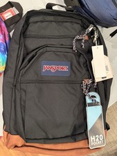 NEW JanSport Cool Student Laptop Backpack - Black 17" x 12" x 8" 