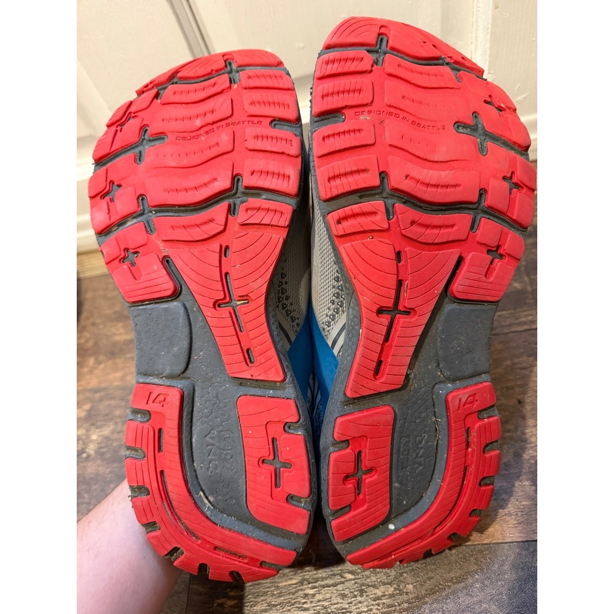 Size 12 - Brooks Ghost 14 Grey Blue Red for sale online | eBay