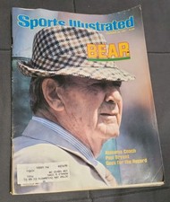 1981 Labeled Sports Illustrated BEAR BRYANT Alabama Record Breaking Year