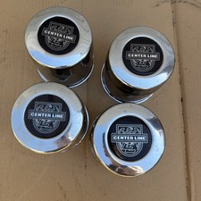 Vintage Centerline Wheel Center Caps Pair 3.187 Racing Wheels Original Steel