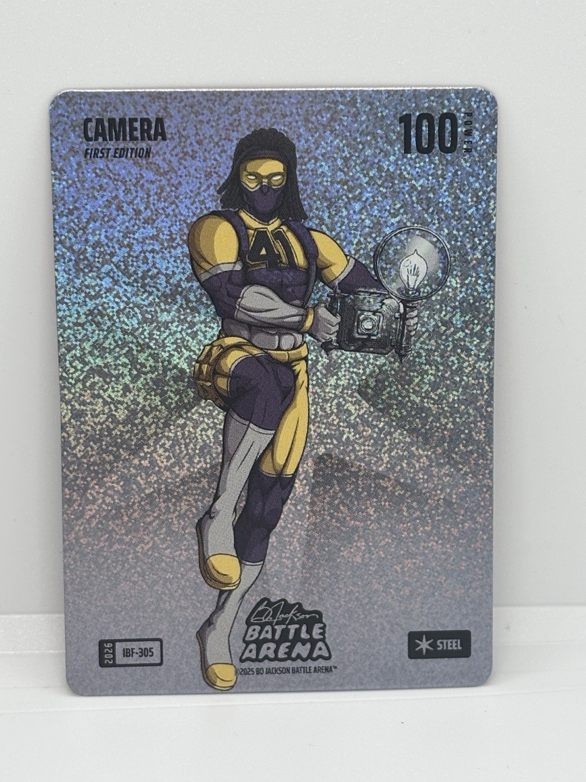 2026 Bo Jackson Battle Arena Silver Glitter Camera SBF-111