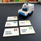 Lot Of Vintage Little People Mail, Mail Truck, and Dog With Blue Collar Figure