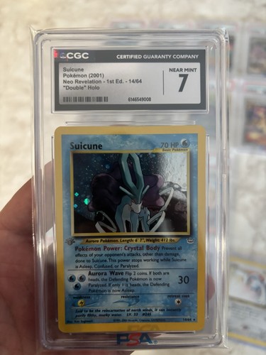 Suicune (1st Edition) graded CGC 7 for sale on eBay