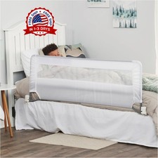 Protector De Barandilla De Cama Extra Largo De 54 Pulgadas Con Anclaje Reforzado