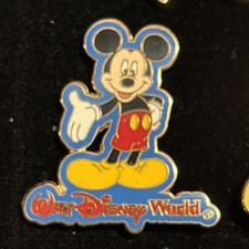 WDW 2002 MICKEY WALT DISNEY WORLD LOGO NAME DROP SERIES IMAGINATION PIN