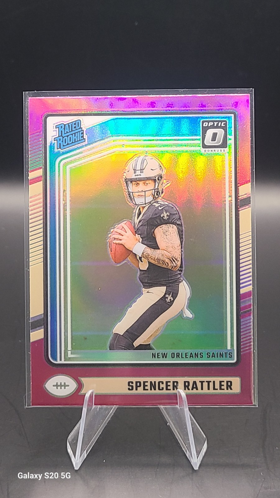 2024 Donruss Optic Rated Rookie Pink Prizm #289 Spencer Rattler RC Free Shipping