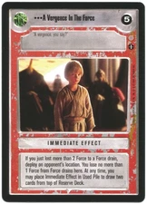 A Vergence In The Force - Star Wars CCG - Coruscant - BB - NM - Limited