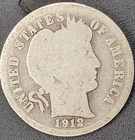 1912 P Philadelphia Mint Barber Dime
